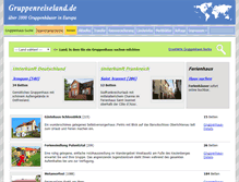Tablet Screenshot of gruppenreiseland.de